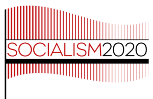 Socialism Conference 2020 Logo Flag Stripes