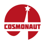 Cosmonaut Red Astronomic Style Logo