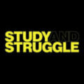 Study and Struggle Logo Yello with Black Background