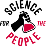 Science For The People Logo With Text and Test Tube In Hand