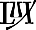 LUX Logo -- Stylistic Text Logo