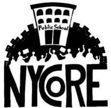 NYCoRE logo. The organization's full name is New York Collection of Radical Organizers.